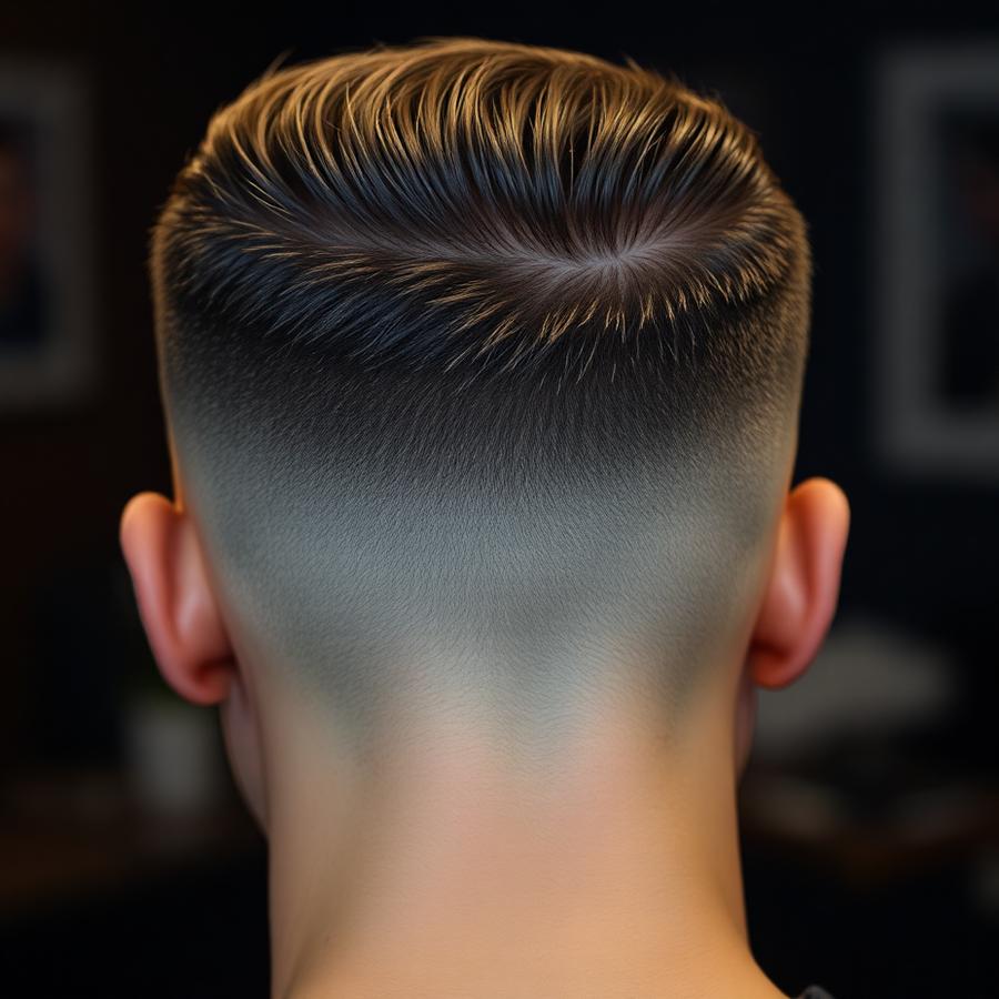 Efekt skin fade z czystą linią